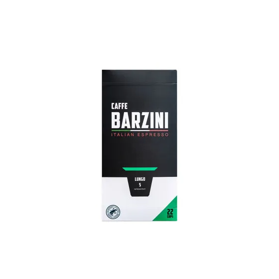 Kaffekapslar kompatibla med Nespresso® Caffe Barzini Lungo, 22 kpl. – kaffekapsel
