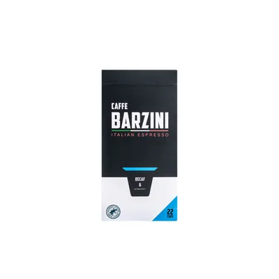 Koffeinfria kaffekapslar kompatibla med Nespresso® Caffe Barzini Decaf, 22 kpl. – kaffekapslar