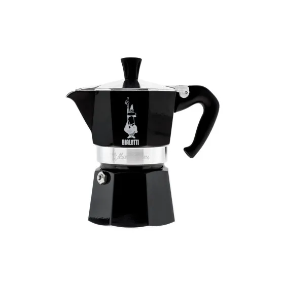 Bialetti Mokabryggare Bialetti Moka Express Black 3 cups – mokabryggare