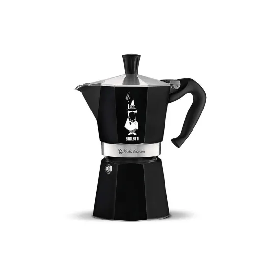 Bialetti Mokabryggare Bialetti Moka Express Black 6 cups – mokabryggare