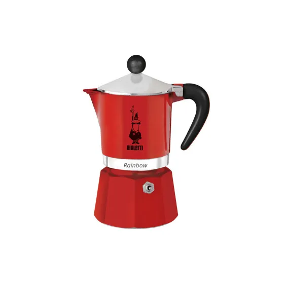 Bialetti Mokabryggare Bialetti Moka Rainbow 3-cup Red – mokabryggare
