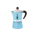 Bialetti Mokabryggare Bialetti Moka Rainbow 3-cup Light Blue – mokabryggare