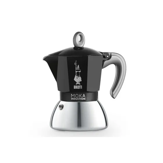 Bialetti Mokabryggare Bialetti Moka Induction Black 4 cups, mokabryggare