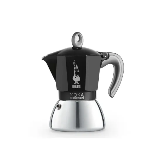 Bialetti Mokabryggare Bialetti Moka Induction Black 6 cups – mokabryggare