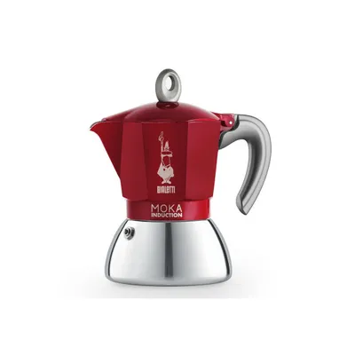 Bialetti Mokabryggare Bialetti Moka Induction Red 4 cups – mokabryggare