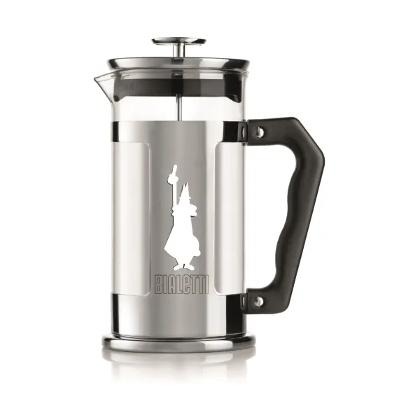 Bialetti Preziosa kaffepress 8 koppar Silver-svart, mokabryggare