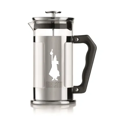 Bialetti Preziosa kaffepress 8 koppar Silver-svart, mokabryggare