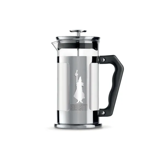 Bialetti Preziosa kaffepress 3 koppar Silver-svart, mokabryggare