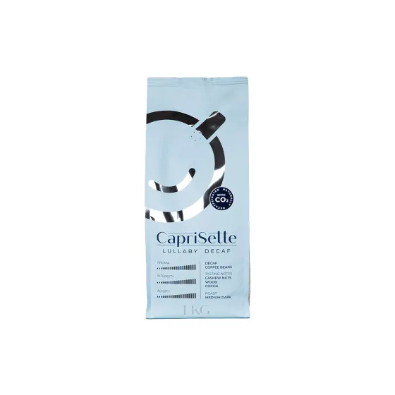 Caprisette Koffeinfria kaffebönor Caprisette Lullaby Decaf, 1 kg – kaffebönor