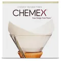 Förvikta pappersfilter Chemex Squares, 100 st. – kaffefilter