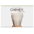 Utvikta pappersfilter Chemex Half Moon, 100 st. (För 3-kopp Chemex) – kaffefilter