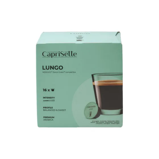 Kaffekapslar kompatibla med NESCAFÉ® Dolce Gusto® CHiATO Lungo, 16 st. – kaffekapsel