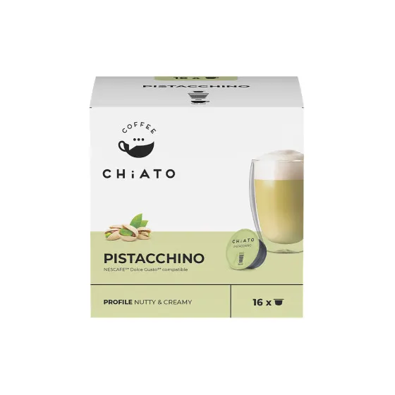 Kaffekapslar kompatibla med NESCAFÉ® Dolce Gusto® CHiATO Pistacchino, 16 st. – kaffekapsel