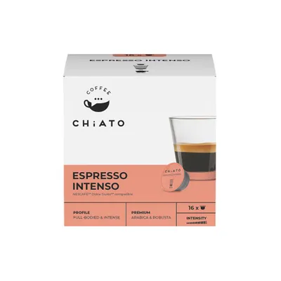 Kaffekapslar kompatibla med NESCAFÉ® Dolce Gusto® CHiATO Espresso Intenso, 16… – kaffekapslar