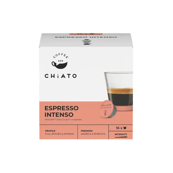 Kaffekapslar kompatibla med NESCAFÉ® Dolce Gusto® CHiATO Espresso Intenso, 16… – kaffekapsel