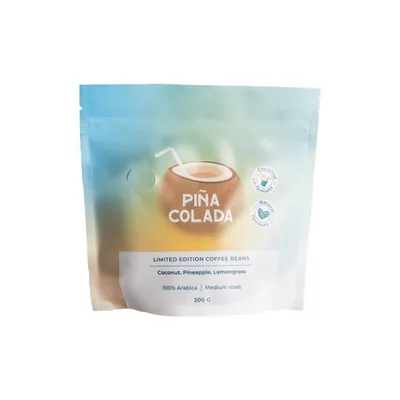 Coffee Friend Limited edition kaffebönor Pina Colada (samjäsning med kokosnöt), 200 g – kaffebönor