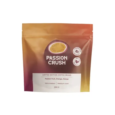 Coffee Friend Limited edition kaffebönor Passion Crush (samjäsning med passionsfrukt), 200 g – kaffebönor