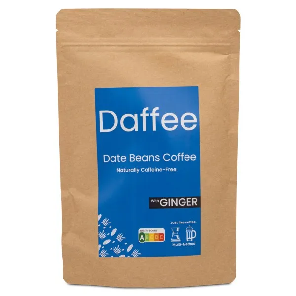 Daffee Koffeinfritt Dadelkaffe, Ingefära, 250 g – kaffealternativ