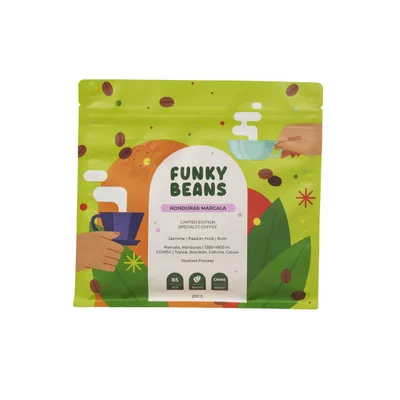 Funky Beans Specialkaffebönor Funky Beans Honduras Marcala, 200 g – kaffebönor