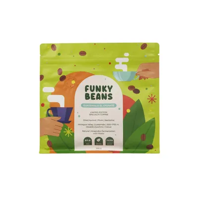 Funky Beans Specialkaffebönor Funky Beans Guatemala El Gigante Filter, 200 g – kaffebönor