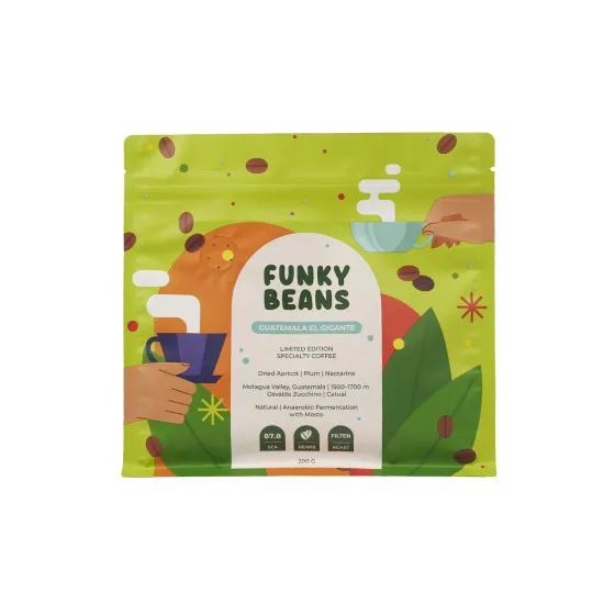 Funky Beans Specialkaffebönor Funky Beans Guatemala El Gigante Filter, 200 g – kaffebönor