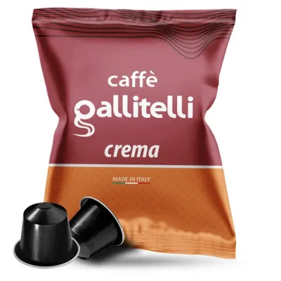 Gallitelli Caffè Crema - Nespresso-kompatibla kapslar - 50 st. - 30 stk., kaffekapslar