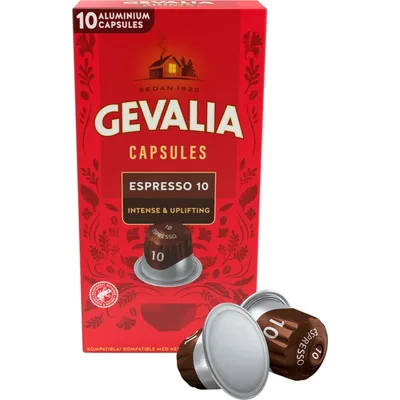 Gevalia Capsules Espresso 10 Intenso 10-pack, kaffekapslar