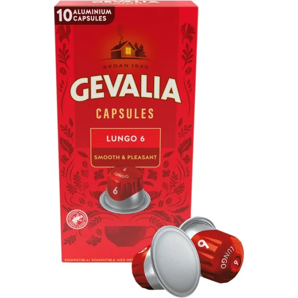Gevalia Capsules Lungo 6 Classico 10-pack, kaffekapsel