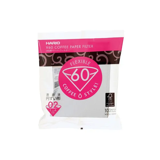 Vita pappersfilter Hario Misarashi V60-2 – kaffefilter