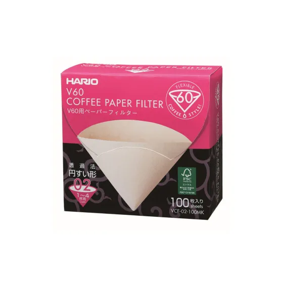 Pappersfilter Hario V60 02 MK, 100 st. – kaffefilter