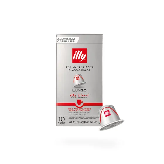 Illy Lungo Classico kaffekapslar till Nespresso®-maskiner, 10 st., kaffekapsel