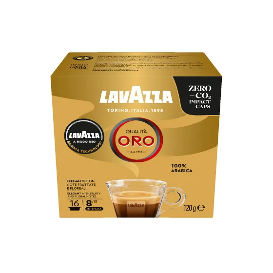 Kaffekapslar för Lavazza®-maskiner Lavazza A Modo Mio Qualità Oro, 16 st., kaffekapsel