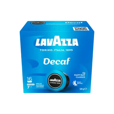Lavazza A Modo Mio Dek Cremoso koffeinfria kaffekapslar för Lavazza®-maskiner, 16 st., kaffekapslar