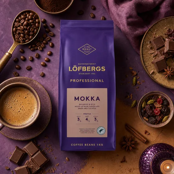 Löfbergs Kaffebönor Löfbergs Professional Mocca, 1 kg – kaffebönor