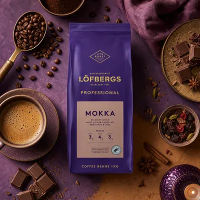 Löfbergs Kaffebönor Löfbergs Professional Mocca, 1 kg – kaffebönor
