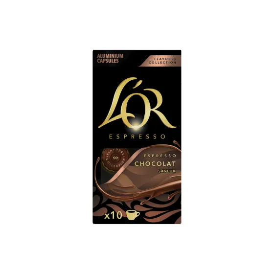 L'OR Chocolat kaffekapslar för Nespresso®-maskiner, 10 st., kaffekapsel