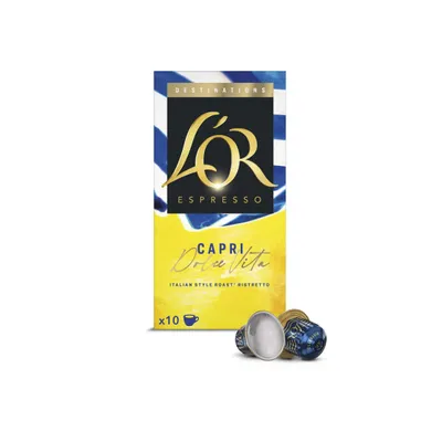 L'OR Capri kaffekapslar för Nespresso®-maskiner, 10 st. – kaffekapslar