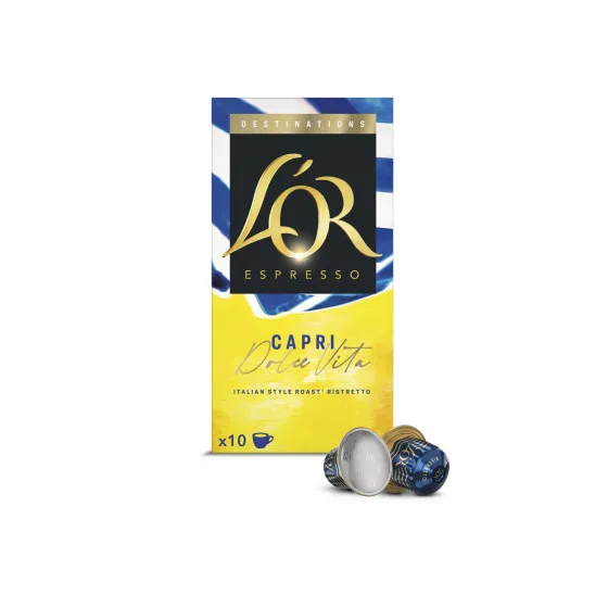 L'OR Capri kaffekapslar för Nespresso®-maskiner, 10 st. – kaffekapsel