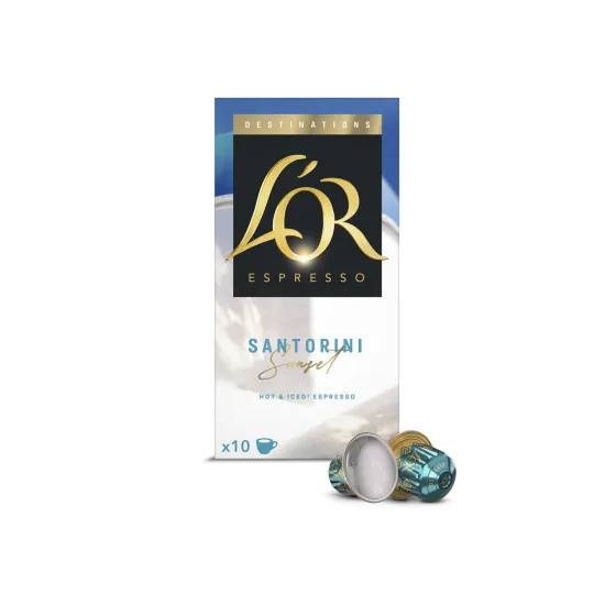 L'OR Santorini kaffekapslar för Nespresso®-maskiner, 10 st. – kaffekapsel