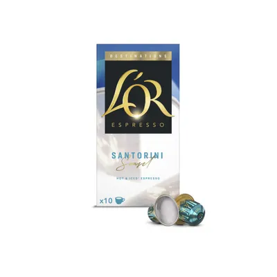 L'OR Santorini kaffekapslar för Nespresso®-maskiner, 10 st. – kaffekapslar