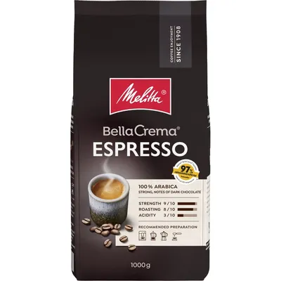 Melitta BellaCrema Espresso Hela Bönor 1kg, kaffebönor