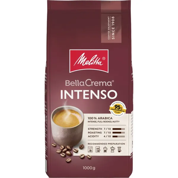 Melitta Bella Crema Intenso Kaffebönor 1kg, kaffebönor