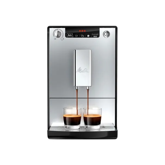 Melitta Caffeo Solo E950-203 Helautomatisk kaffemaskin bönor - Silver – espressomaskin