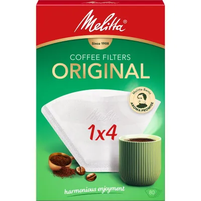 Melitta Kaffefilter 1x4 80-pack – kaffefilter