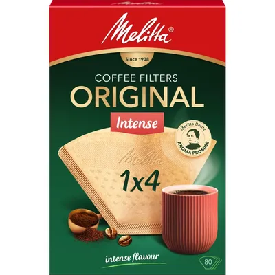 Melitta Kaffefilter Original Intense 1x4 80st, kaffefilter