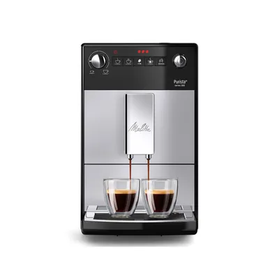 Melitta Purista Series 300 F23/0-101 Helautomatisk kaffemaskin bönor - Silver – espressomaskin