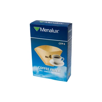 Menalux CFP4 universella papperskaffefilter, 100 st. (för filterkaffebryggare) – kaffefilter