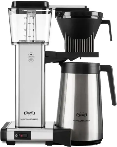 Moccamaster Thermo Polished Silver, kaffebryggare