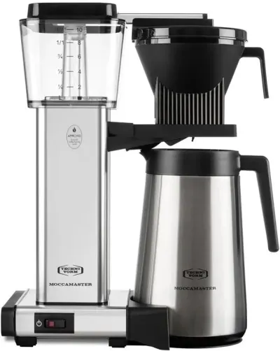Moccamaster Thermo Polished Silver, kaffebryggare