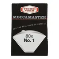 Vitt pappersfilter Moccamaster, 80 st. (kompatibelt med Moccamaster Cup-One) – kaffefilter
